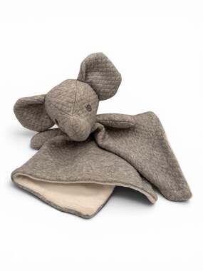 Viverano Organics Elephant Organic Baby Lovey Security Blanket Cuddle Cloth